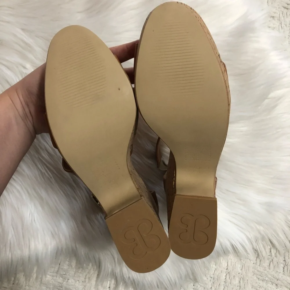 Patron by Perugia Natural Platform Cognac Sandal